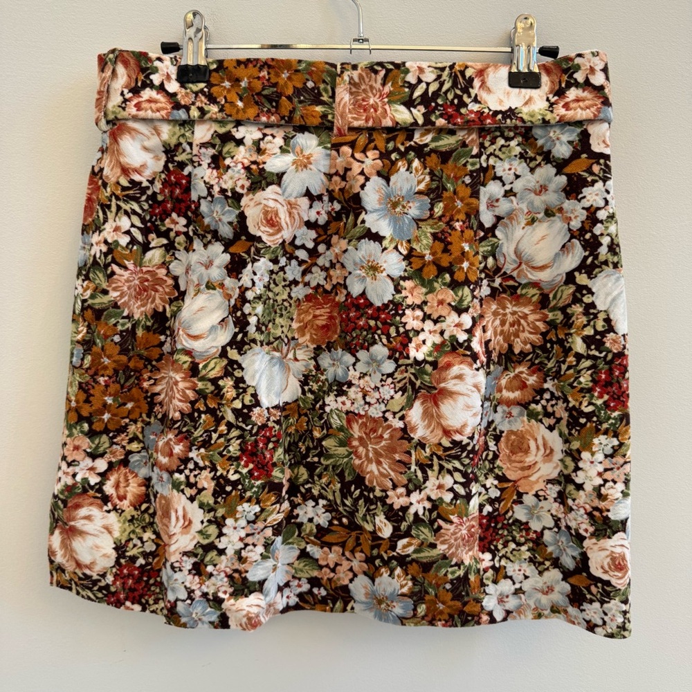 Zara Floral Mini Skirt - Multicolor - Picture 4 of 6